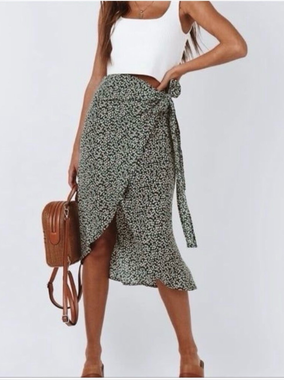 Princess Polly Wrap Midi Skirt